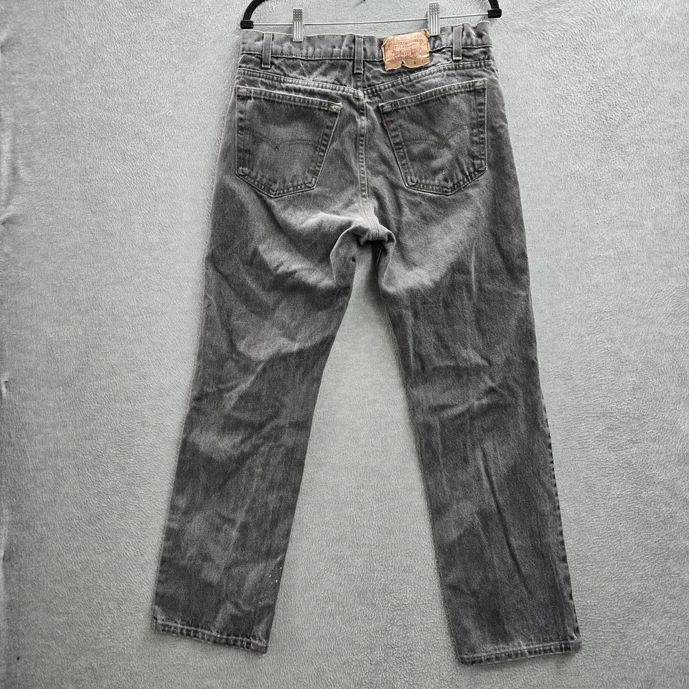 VINTAGE Levi's 509-0259 Men Jeans 34X30 Gray Denim Straight 90s USA READ
